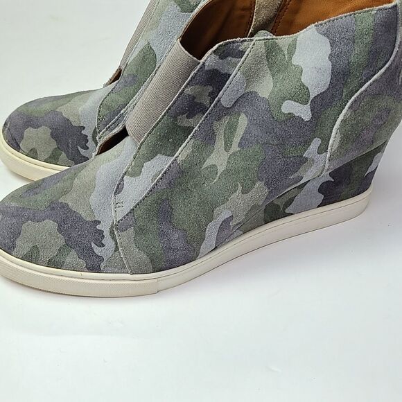 Linea Paolo Felicia Women's Platform Wedge Sneaker‎ Camouflage Size 9.5 - Picture 3 of 15